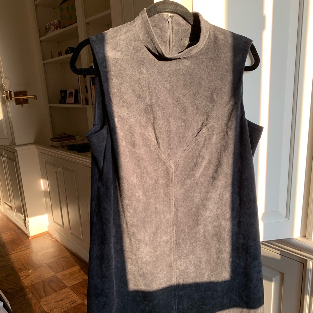 NWOT Grey, Faux Suede Dress